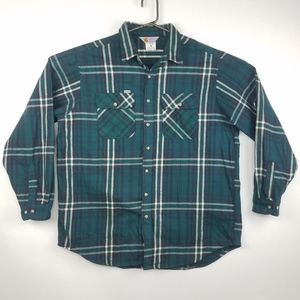 Vtg Carhartt Rugged Outdoor Wear Heavy Flannel 2XL